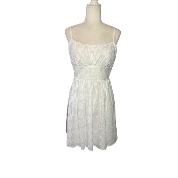 B. Smart white cotton fit and flare sundress - 12 - Picture 1 of 8